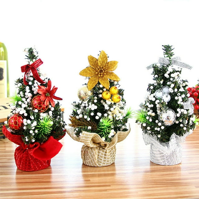 onlyliua Liquidación de Ahorro de Verano Árbol de Navidad de 20 Cm, Paquete Pequeño, Decoraciones de Escritorio, Regalos, Decoraciones Pequeñas, Bolas de Navidad, Decoración Navideña