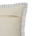 thumbnail image 2 of LR Home PILLO07600BLUFFPL Modern Interwoven Square Throw Pillow with Fringe - 20 x 20 in., 2 of 6