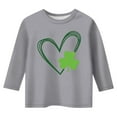 thumbnail image 4 of ZPWKLM Cute Shirt For Infnat Graphic Fashionable Versatile Round Neck 3/4 Quarter Sleeve Top For Toddlers size 11-12T, 4 of 4