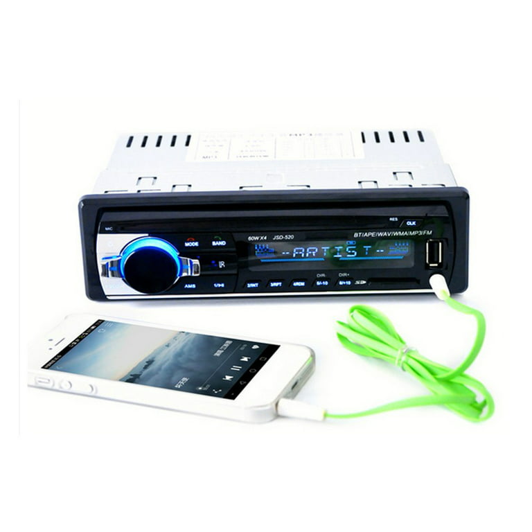 Autoradio 12V JSD-520 Car Radio Bluetooth 1 din Car Stereo Player AUX-IN  MP3 FM radio Remote Control for phone Car Audio – VXDAS Official Store
