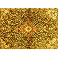 thumbnail image 1 of Ahgly Company Indoor Rectangle Abstract Yellow Contemporary Area Rugs, 3' x 5', 1 of 4