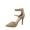 Taupe Nubuck, variant on Young-6 Women's Pointy Toe Ankle Strap Zipper Stiletto Pumps Shoes