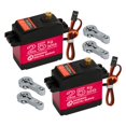 thumbnail image 1 of Paquete De 2 Servo Digital De 25Kg, Engranaje De Metal Completo De Alto Torque, Resistente Al Agua Para Coche Rc, Robot Oruga, Ángulo De Control 180, 1 of 1