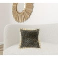 thumbnail image 6 of 20" X 20" Black Gold And White Polyester And Cotton Blend Geometric Zippered Pillow, 6 of 10