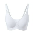 thumbnail image 4 of XIYON Womens Bras Ladies Comfortable Seamless Bra For Everyday Wear Soft Wireless T Shirt Bra Solid Color Home Bra Comfort, 4 of 6