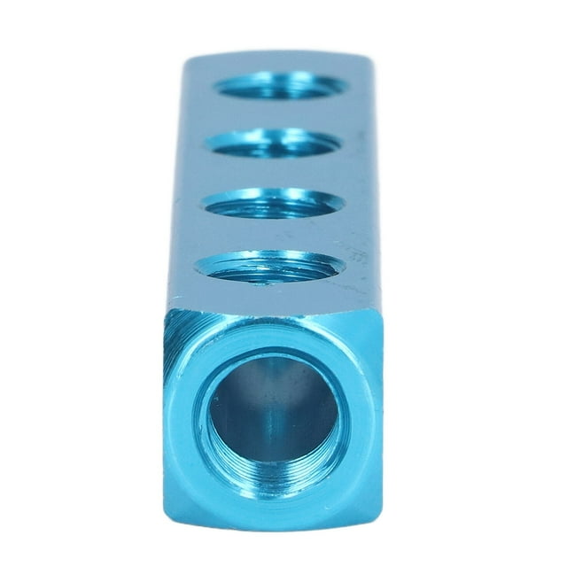 Aluminum Manifold Block Splitter Compatible with Air Pumps Cylinders Compressors for Automation Equipment