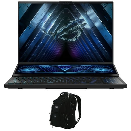 ASUS ROG Zephyrus Duo 16 GX650 GX Gaming/Entertainment Laptop (AMD Ryzen 9 7945HX 16-Core, 16.0in 240Hz Wide QXGA (2560x1600), GeForce RTX 4080, Win 11 Pro) with Backpack