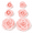 Pink-8 Assorted, variant on Edible Garden Rose Cake Toppers White 8 Assorted Sizes For Baked Goods Decorating