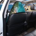 thumbnail image 5 of POLERO Front Seat Cover Machine Washable Microfiber, Compatible with Van Truck Seat, for Cars Trucks SUVs, Tropical Beach Coast Print, 5 of 7
