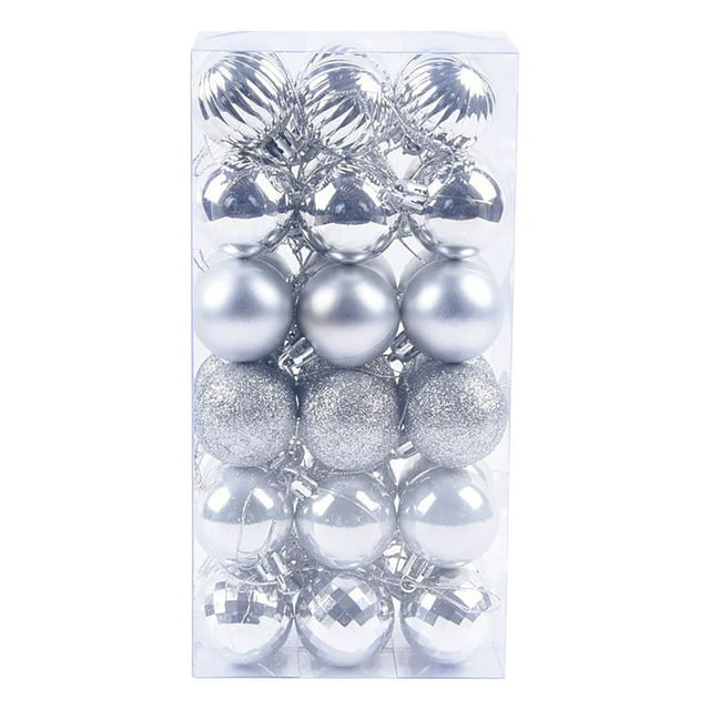 Fiudx Adornos Navideños, Decorativos Festivos y Purpurinas, Pvc Duraderos para Árbol, Uso Seguro En Fiestas Familiares, Decoración para Fiestas En Casa, Tamaño de 4 Cm, Ajuste Perfecto, Regalo Ideal