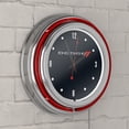thumbnail image 4 of Dodge Logo Retro Neon Analog Wall Clock with Pull Chain, 4 of 4