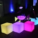 thumbnail image 2 of EeaseMX Lámpara LED creativa con forma de cubo que cambia de color para exteriores, resistente a roturas (pilas secas de 15 cm, 3 luces), 2 of 7