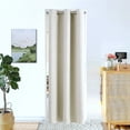 thumbnail image 5 of Set of 2 Panels K68 Ivory Color Blackout Window Curtains 84" inches Length Panels with Grommets for Living Room , Closet, Bedroom Home Décor, 5 of 5