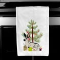 thumbnail image 3 of Carolines Treasures BB9328WTKT English Spot Rabbit Christmas White Kitchen Towel Set of 2 Dish Towels Teal 19 X 25", 3 of 3