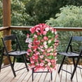 thumbnail image 5 of YiJuHui 1pcs Simulated Rose Artificial Flower Wall Decor Hanging Basket with 12 Vines for Living Room Bedroom Patio Balcony Home Garden Decoration, 5 of 6