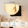 thumbnail image 2 of "Alabaster Bowl Sconce, Wall Lights for Living Room ", 2 of 11