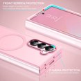thumbnail image 6 of Magnetic Case for Samsung Galaxy Z Fold 6 [Magsafe Compatible] Translucent Matte Slim Shockproof Protective Cover for Galaxy Z Fold 6 7.6", Hot Pink, 6 of 18