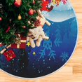 thumbnail image 5 of FMSHPON Cute Santa Xmas Christmas Tree Skirt Stand Mat for Holiday Party Decoration Indoor Outdoor 48 inches, 5 of 6