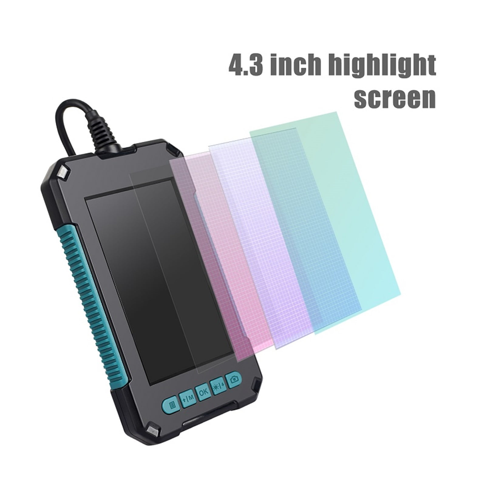 P40 Dual Lens Endoscope HD1080P 4.3 Inch Screen 9 LED Lights IP68 Waterproof Industrial 8MM 5.5MM Dual Camera With 32G TF Card , User-Friendly Borescopes