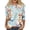 Light Blue #229, variant on Easter Shirt for Women Bunny Crew Neck Funny Tshirt Eggs Fashion Plus Size Top Spring 2026 3/4 Sleeve Tees White M