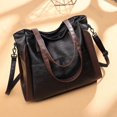 thumbnail image 5 of Bolso de hombro de lona de estilo de gran capacidad para mujer, bolso de mano de moda, bolso de mano sencillo, 5 of 5