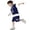 Dark Blue, variant on baby boy easter outfit Boys Summer Outfits 2 Piece Set Casual Short Sleeve Shorts Letter Print Athletic Play Clothes For Toddler Kids Comfortable Daily Wear