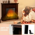 thumbnail image 4 of Costway 32" Electric Fireplace Mantel TV Stand Space Heater w/Remote Control 1400W Brown, 4 of 10