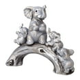 thumbnail image 2 of deevoka Elephant Sculpture Collectible Resin Elephant Statue for Desk Home Bookshelf, 2 of 9