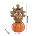 thumbnail image 3 of Japceit Thanksgiving Pumpkin Turkey Decor, Autumn Table Centerpiece Display, Seasonal Home Accessories, Holiday Dining Table Arrangement, 3 of 6