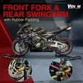 thumbnail image 3 of Venom Motorcycle Stand Lift, Front & Rear Combo, 850 lbs Universal Paddock Lift Stand, Front Wheel Fork Stand Rear Wheel Swingarm Spool Stand, Compatible With Most Yamaha Honda Kawasaki Suzuki BMW, 3 of 8