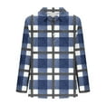thumbnail image 4 of SCSAlgin Womens Plaid Shirts Dressy Cuffed Long Sleeve Tops Casual Loose Work Blouses, 4 of 4