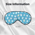 thumbnail image 5 of Naloa Cute Healthy Teeth Print Sleep Mask for Sleeper, Light Blocking Sleeping Eye Mask for Women Men, Eye Shade with Adjustable Strap for Travel, Nap,Meditation, 5 of 7