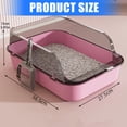thumbnail image 3 of Oversized Enclosed Cats Toilet With LeakProof Barriers Reinforced Structure Odor Eliminations Indoor Pet Litter Tray, 3 of 8