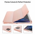 thumbnail image 6 of JETech Case for iPad Pro 11 Inch (2022/2021/2020 Model) with Pencil Holder, Support 2nd Pencil Charging, Slim Tablet Cover with Soft TPU Back, Auto Wake/Sleep (Rose Gold), 6 of 7