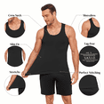 thumbnail image 3 of EA'S SECRET Mens Undershirts Tank Tops Men Crew Neck Stretchy Men's Sleeveless Undershirts Bamboo Rayon Tank Shirts 3 Pack (3B,S), 3 of 12