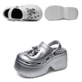 thumbnail image 4 of Fldy Sabots à Plateforme pour Femmes Sabot à Plateforme Haute Sabot Classique de Jardin Extérieur Plage Sabots Chaussures Blanc 37/38, 4 of 7