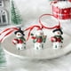 thumbnail image 2 of Adornos navideños Wosthever 3x decorativos rojos hechos a mano en resina, 2 of 6