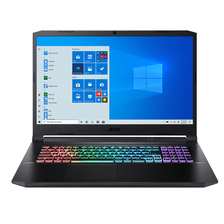 Acer Nitro 5 Gaming Laptop, 17.3" FHD IPS 144Hz, AMD Ryzen 7 5800H, NVIDIA GeForce RTX 3060 6GB, 16GB RAM, 1TB PCIe SSD, Black, Windows 10 Home