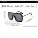 thumbnail image 4 of Gafas de sol estilo hip hop con montura grande exagerada y lentes con letras unidas para mujer y hombre sin marco, gafas de sol de moda para mujer Xvw, 4 of 5
