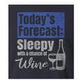 thumbnail image 2 of 9 Crowns Tees Sleepy With A Chance Of Wine Funny T-Shirt-Unisex (Unisex Navy, Small), 2 of 3