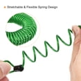 thumbnail image 4 of Uxcell 8.2ft Security Cable Coated Spring Lock Wire Rope Double Loop Steel Green 3Pcs, 4 of 5