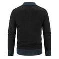 thumbnail image 4 of Tiweut Casual Mens Sweaters Male Fall and Winter Zip Stand Collar Long Sleeve Outdoor Knitted Wool Blouses Black,4XL, 4 of 4
