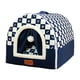 thumbnail image 1 of Caseta pequeña y acogedora para perros, cerrada, para gatos y cachorros. Nido para gatos y cachorros. Azul marino grande, 1 of 9