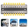 thumbnail image 5 of Heavy Duty 100a Bus Bar for RVs and Boats 10-Way Dual Row Power Distribution Block for High Current, 5 of 6