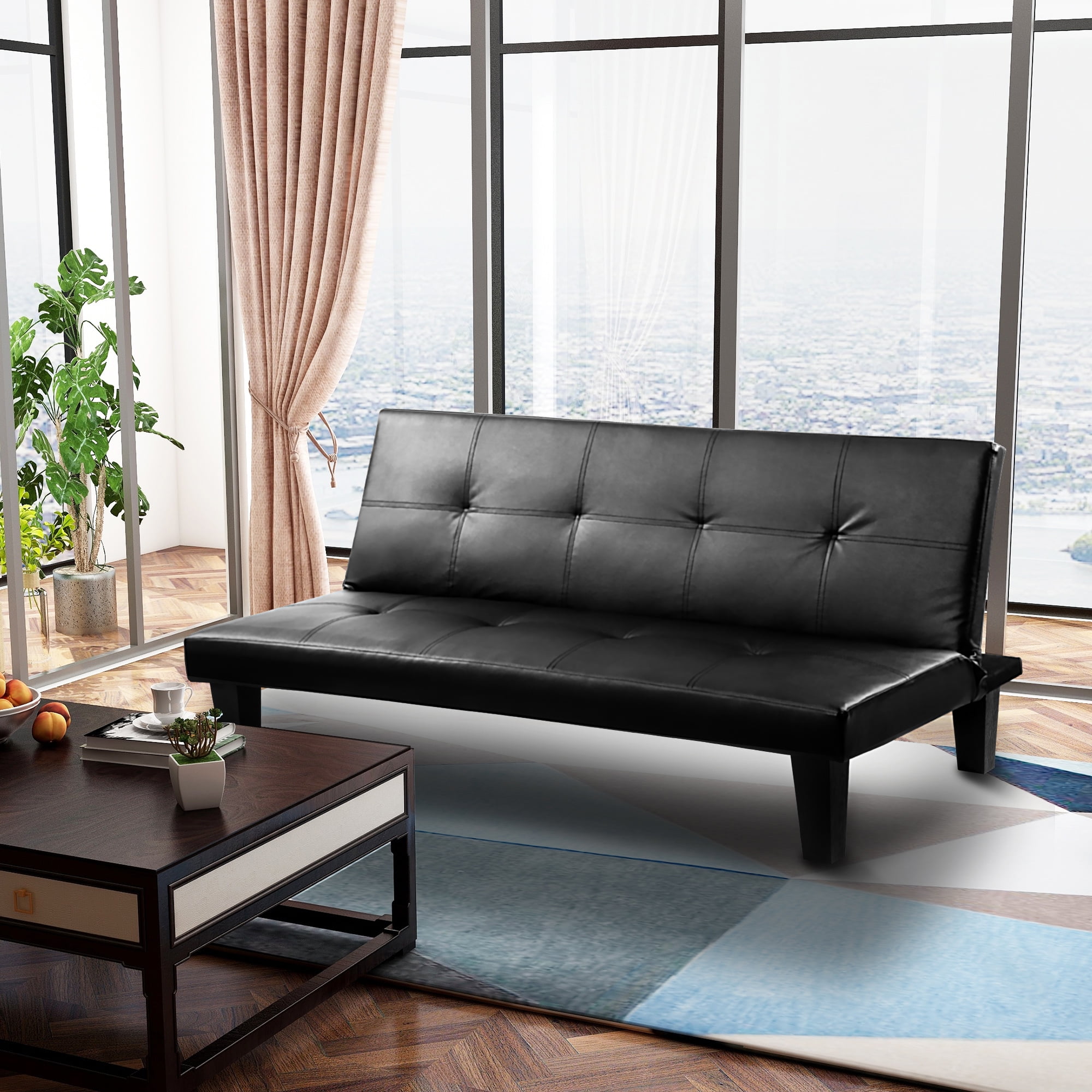 Harper&Bright Designs Entertainment Futon Sofa Bed, Multiple Colors