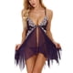 thumbnail image 1 of Lencería para mujer Cierre frontal Babydoll Encaje Cuello en V Malla Ropa de dormir Lencería Fridja nalpqowj42950, 1 of 6