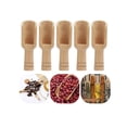 thumbnail image 1 of 5 pcs mini wooden spoons bath salt spoons candy flour spoons spoons kitchen utensils, 1 of 2