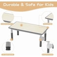 thumbnail image 4 of Mesa y 6 Chairs Set con Almacenamiento Caja cm de Alturaeight-Adjustable Toddler Mesa y Chair Set para Ages 2 10 Graffiti Tablero Non-Slip Legs 's Activity Mesa para cm de Profundidadaycare Aula., 4 of 5
