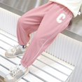 thumbnail image 7 of NIEWTR Parachute Pants for Toddler Girls Baggy Cargo Pants Drawstring Elastic Waist Y2K Pants Sweatpants Trousers with Pockets Cargo Sweatpants,Pink,7-8 Years, 7 of 7