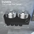 thumbnail image 5 of KY IHave Toothbrush Holders for Bathrooms, 2 Cups Toothbrush Holder Wall Mounted with Toothpaste Dispenser - Large Capacity Tray, Cosmetic Drawer - Bathroom Decor & Bathroom Accessories, 5 of 8